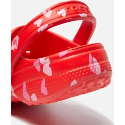 Discount Crocs Womens Classic Graphic Clog Red