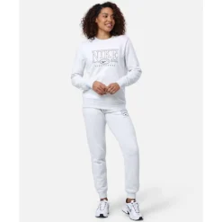 Hot Nike Womens Club Crew Neck Sweatshirt Grey