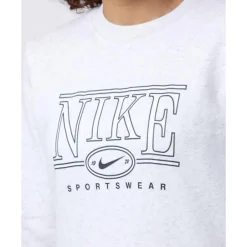 Hot Nike Womens Club Crew Neck Sweatshirt Grey