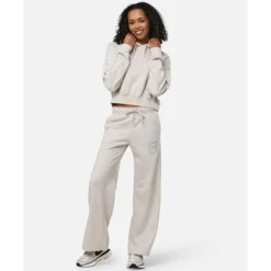 New Nike Womens Club Fleece Cropped Hoodie Cream