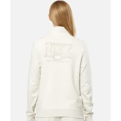 Outlet Nike Womens Club Fleece Half-Zip Top Cream