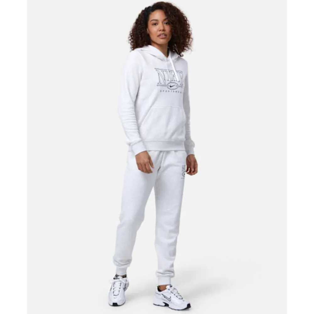 Clearance Nike Womens Club Fleece Hoodie Grey