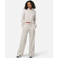 Clearance Nike Womens Club Fleece Wide Leg Pants Cream