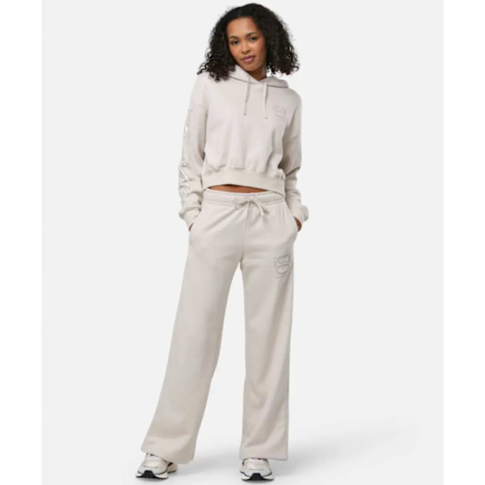 Clearance Nike Womens Club Fleece Wide Leg Pants Cream