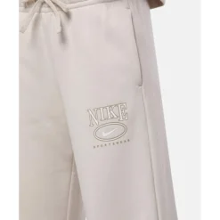Clearance Nike Womens Club Fleece Wide Leg Pants Cream