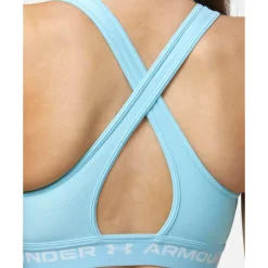 Hot Under Armour Womens Crossback Medium Support Sports Bra Blue