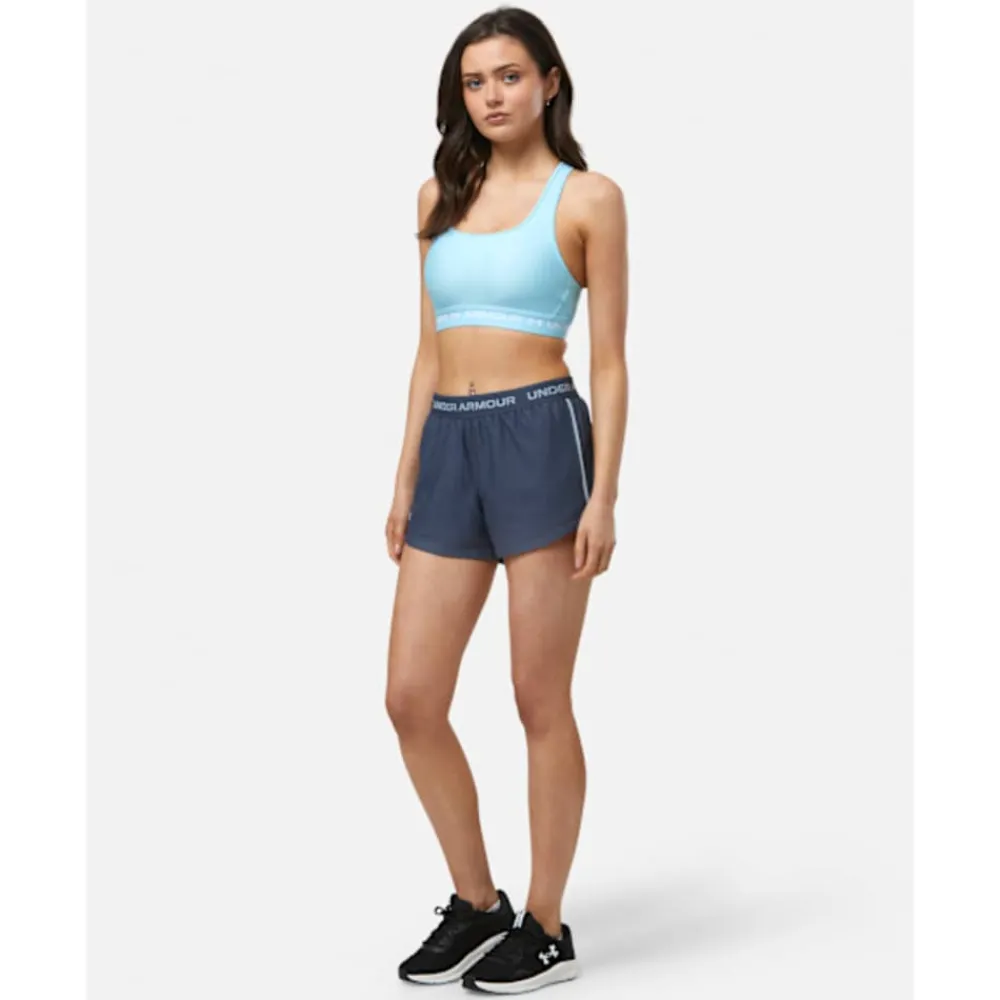 Hot Under Armour Womens Crossback Medium Support Sports Bra Blue