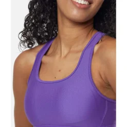 Clearance Under Armour Womens Crossback Medium Support Sports Bra Purple
