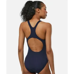 Outlet Speedo Womens Digital Printed Medalist Swimsuit Navy