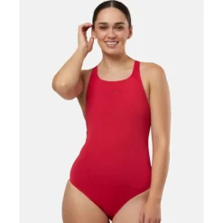 Clearance Speedo Womens Eco Endurance+ Medalist Swimsuit Red