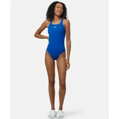 Sale Speedo Womens Endurance+ Medalist Swimsuit Blue