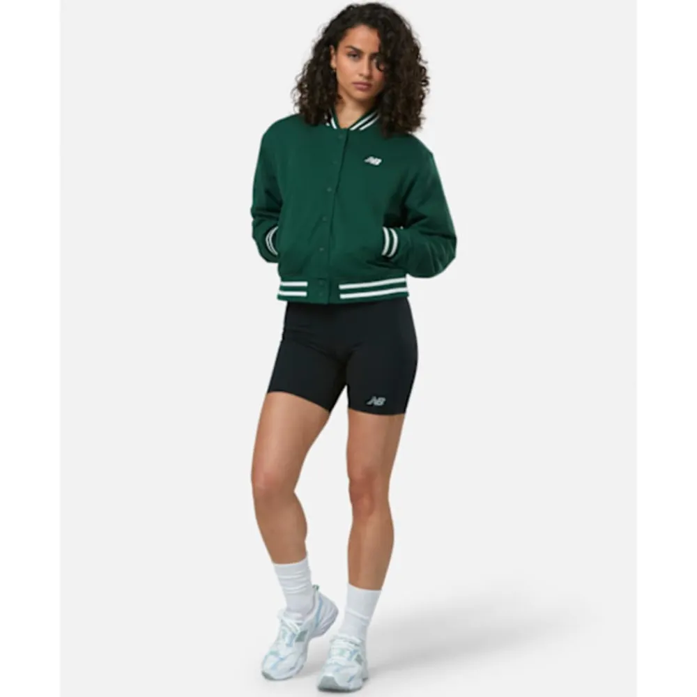 Clearance New Balance Womens Essentials 6 Inch Bike Shorts Green