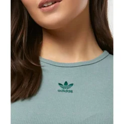 Online adidas Originals Womens Essentials Ribbed Tank Top Green