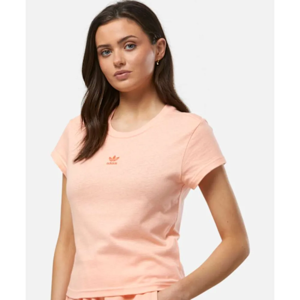 Discount adidas Originals Womens Essentials Slim T-Shirt Pink