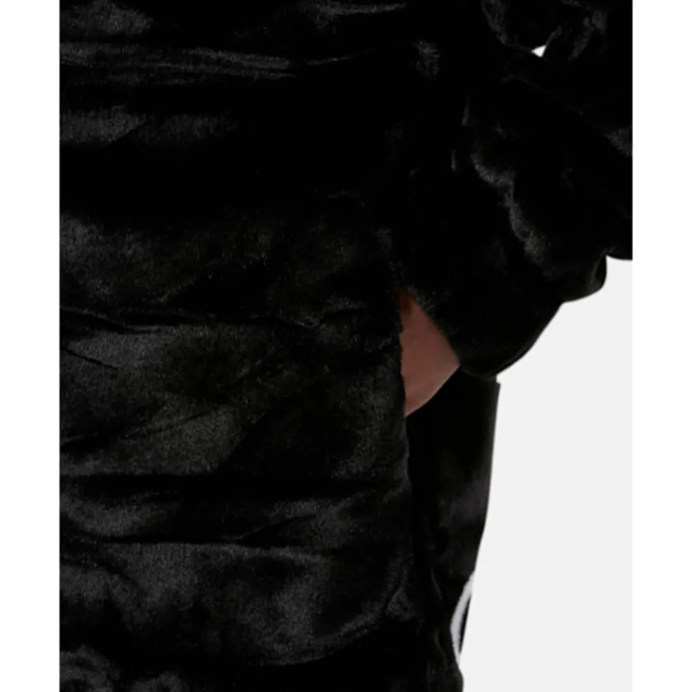 New adidas Originals Womens Faux Fur Jacket Black