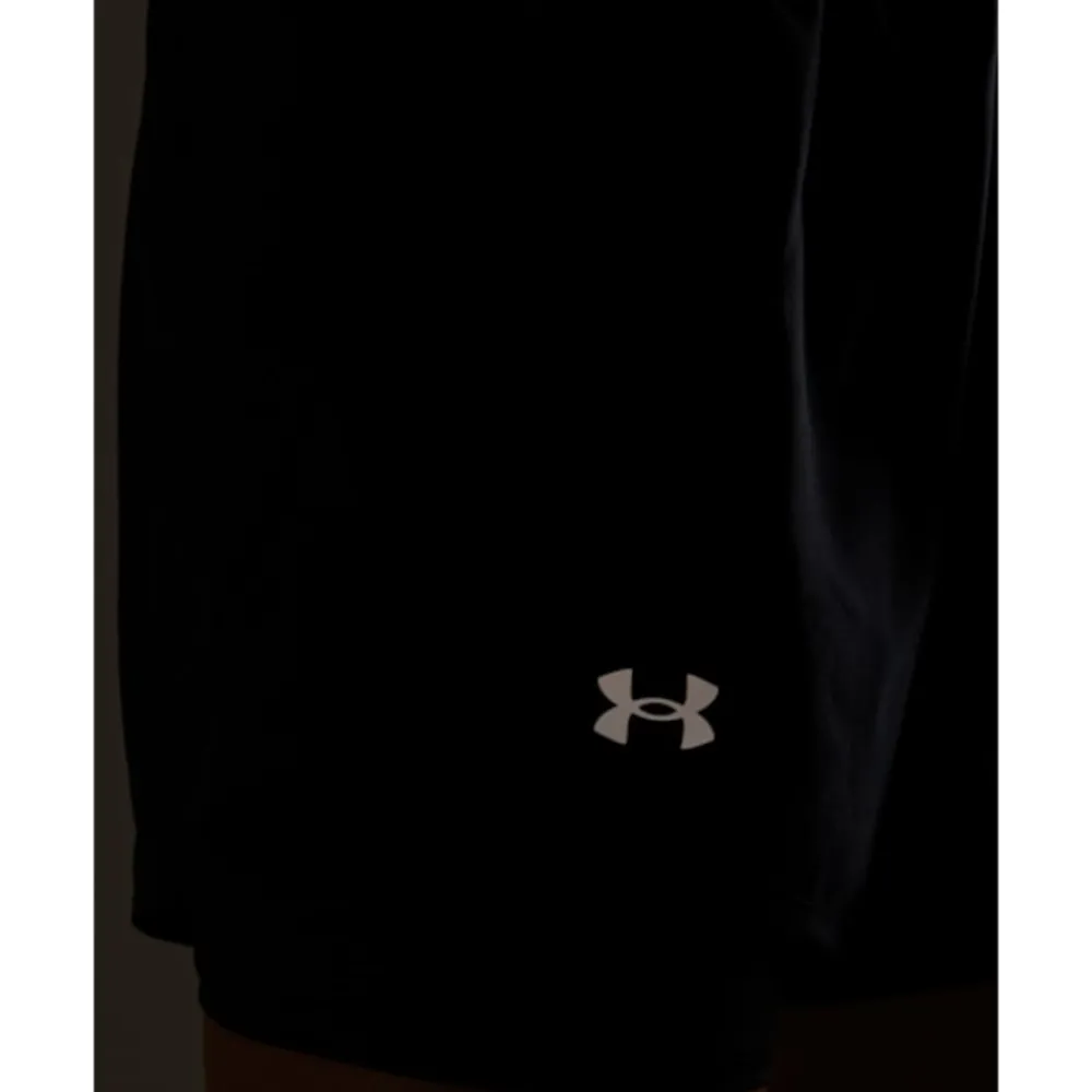 New Under Armour Womens Fly By 2-in-1 Shorts Black