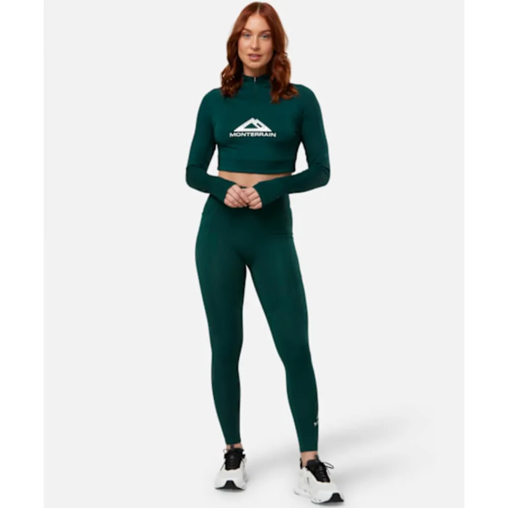 Sale Monterrain Womens Glide Half Zip Top Green
