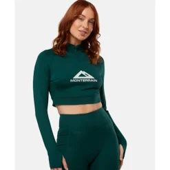 Sale Monterrain Womens Glide Half Zip Top Green