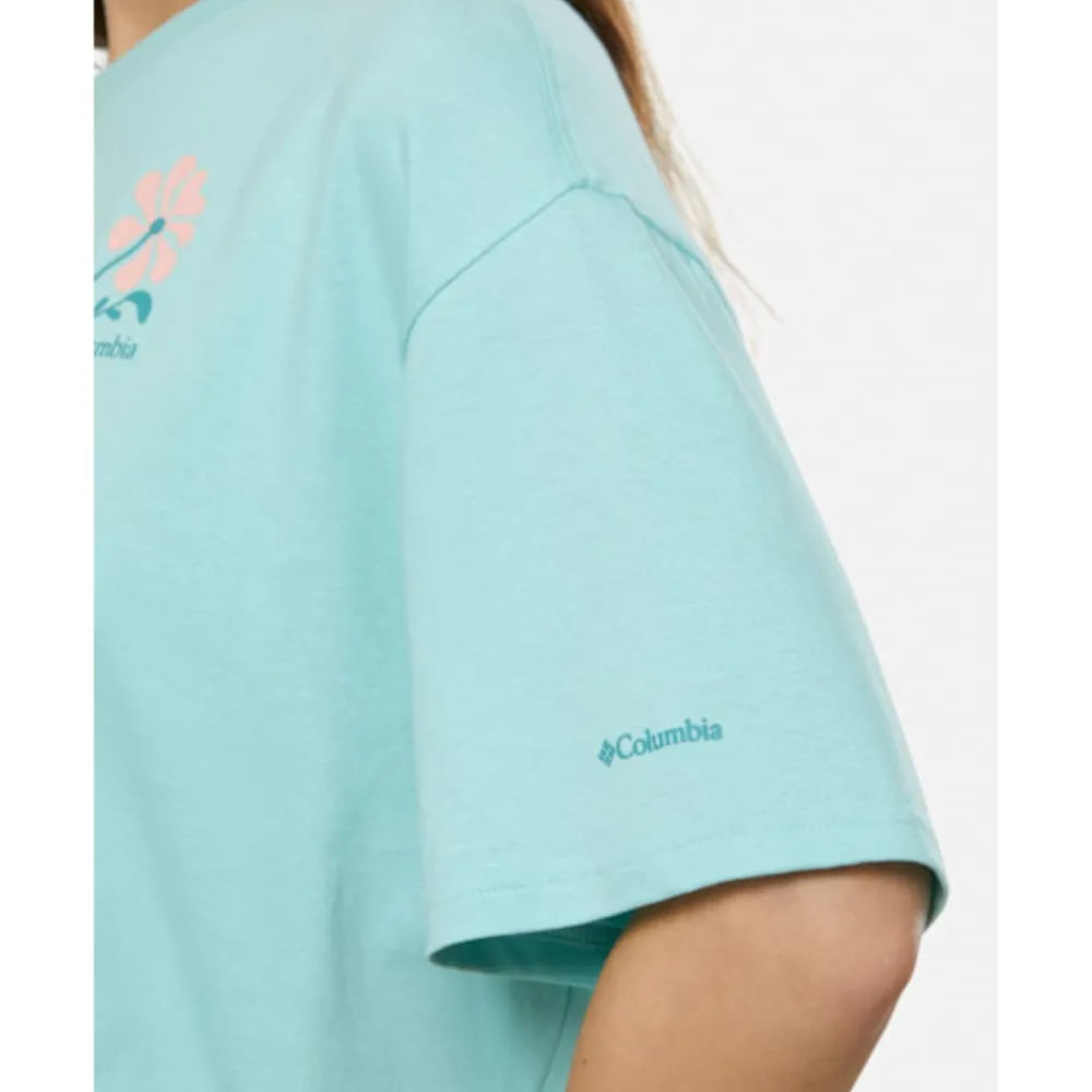 Hot Columbia Womens Graphic Oversized T-Shirt Blue
