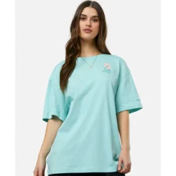 Hot Columbia Womens Graphic Oversized T-Shirt Blue