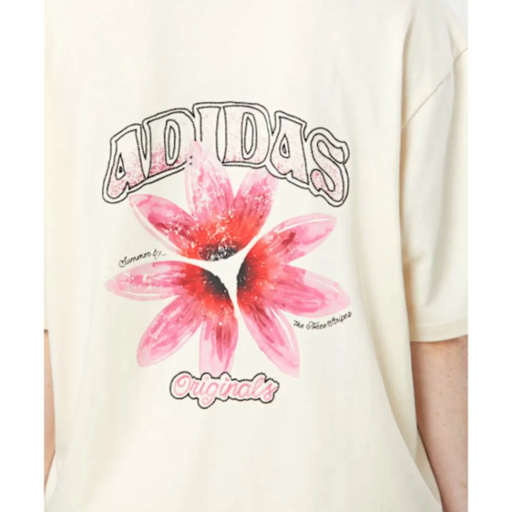 Best adidas Originals Womens Graphic T-Shirt Cream