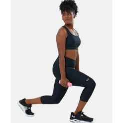 Clearance Under Armour Womens High Rise Capri Leggings Black