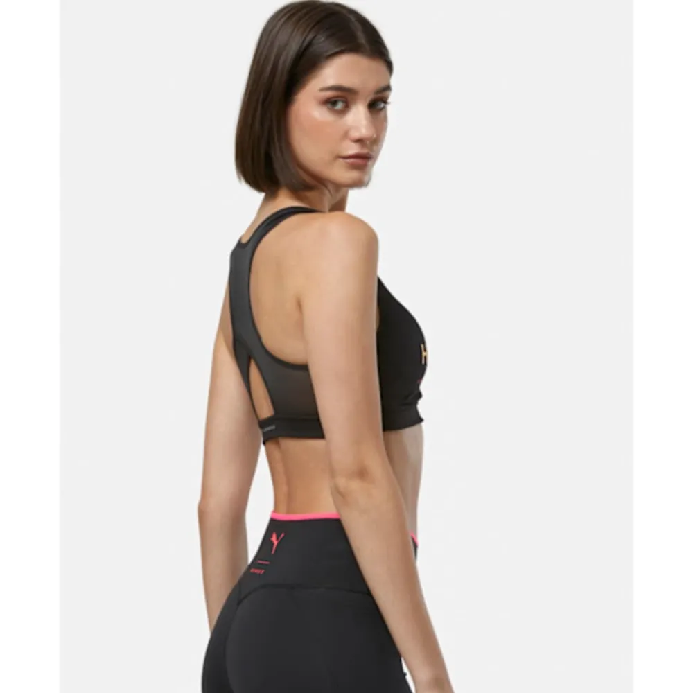 Clearance Puma Womens Hyrox 4Keeps Medium Support Sports Bra Black