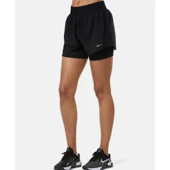 Fashion Nike Womens 2-in-1 3 Inch Shorts Black