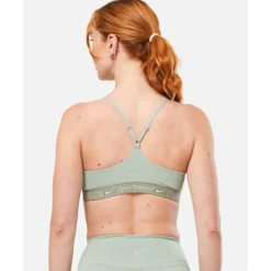 Outlet Nike Womens Indy Light Support Sports Bra Green