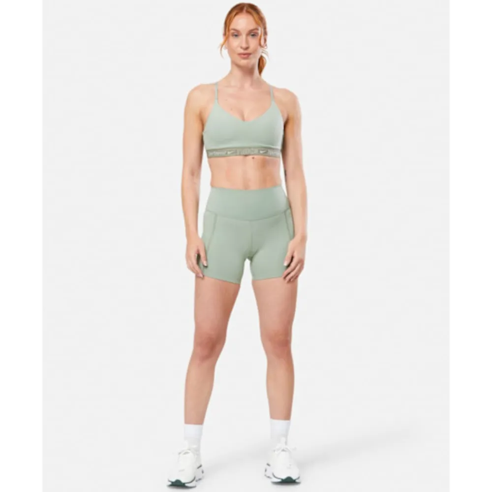 Outlet Nike Womens Indy Light Support Sports Bra Green