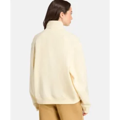 Fashion adidas Originals Womens Linear Half Zip Top Cream