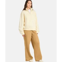 Fashion adidas Originals Womens Linear Half Zip Top Cream
