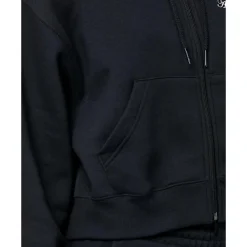 Fashion New Balance Womens Linear Heritage Full Zip Hoodie Black