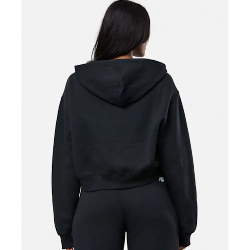 Fashion New Balance Womens Linear Heritage Full Zip Hoodie Black