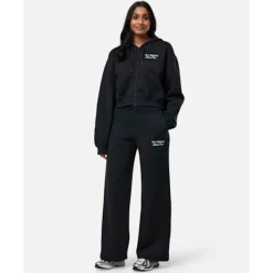 Fashion New Balance Womens Linear Heritage Full Zip Hoodie Black