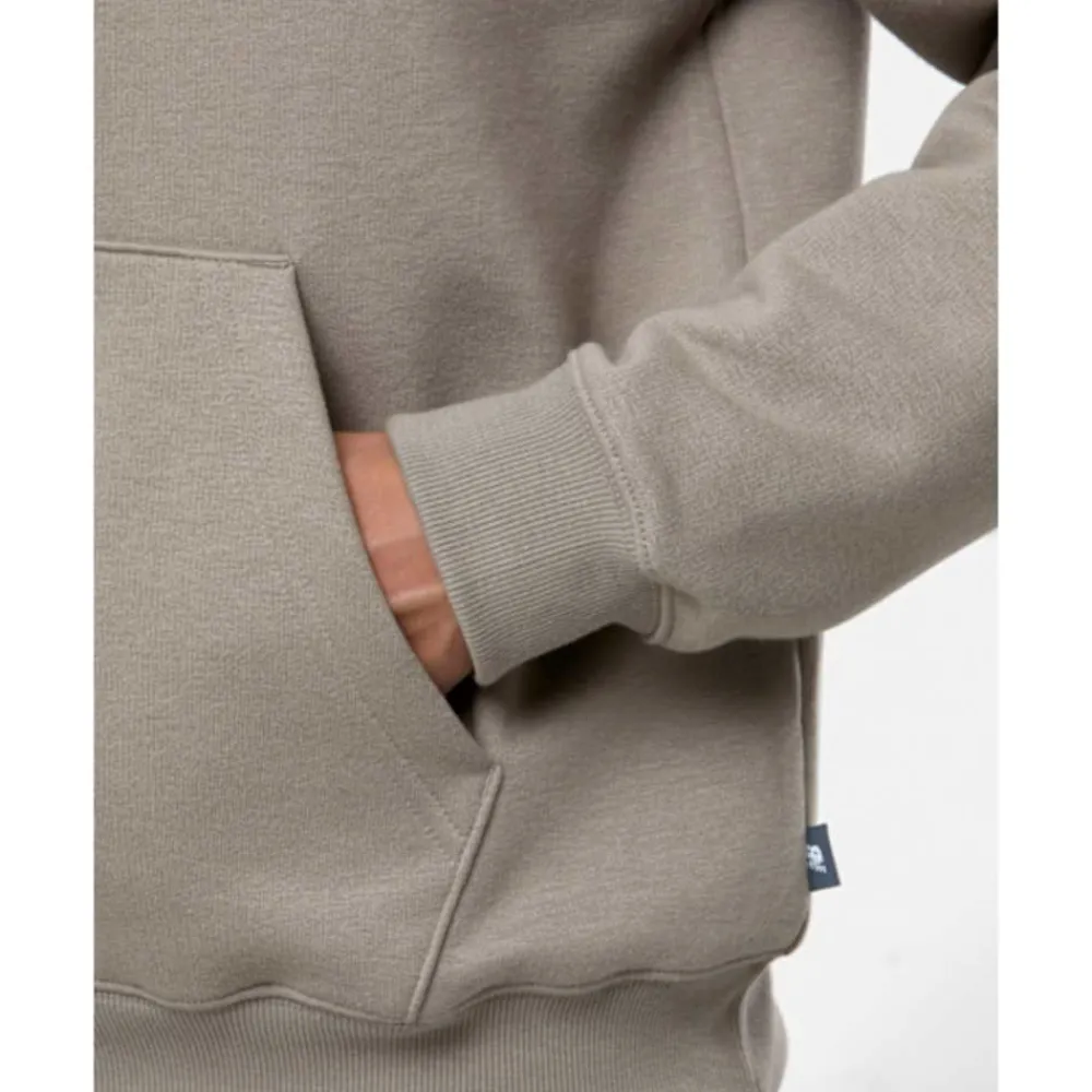 Discount New Balance Womens Linear Heritage Half Zip Top Brown