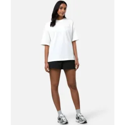 Fashion New Balance Womens Linear Heritage T-Shirt Cream