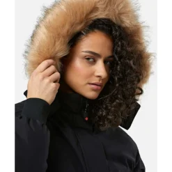 Clearance Zavetti Canada Womens Olivia Hooded Bomber Jacket Black