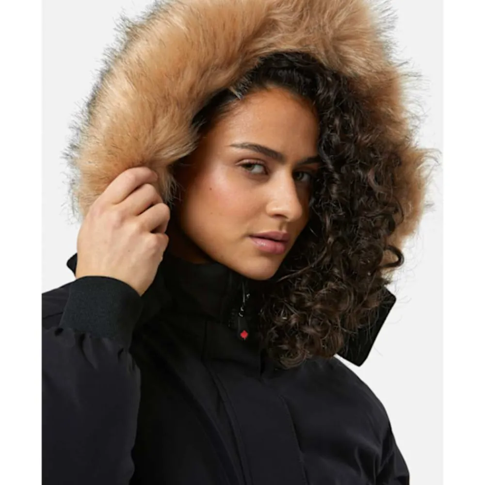 Clearance Zavetti Canada Womens Olivia Hooded Bomber Jacket Black