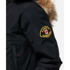 Clearance Zavetti Canada Womens Olivia Hooded Bomber Jacket Black