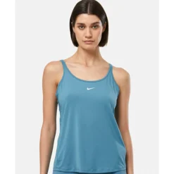 New Nike Womens One Classic Strappy Tank Top Blue