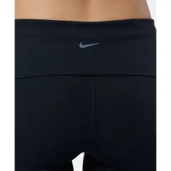 New Nike Womens One Fold-Over Pants Black