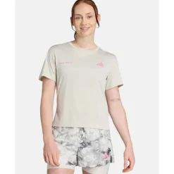 Discount adidas Originals Womens Own The Run T-Shirt Grey