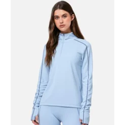 Outlet Nike Womens Pacer Half Zip Top Blue