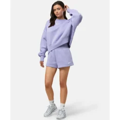 Sale Nike Womens Phoenix Fleece Oversized Crew Neck Sweatshirt Purple