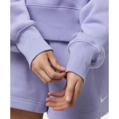 Sale Nike Womens Phoenix Fleece Oversized Crew Neck Sweatshirt Purple