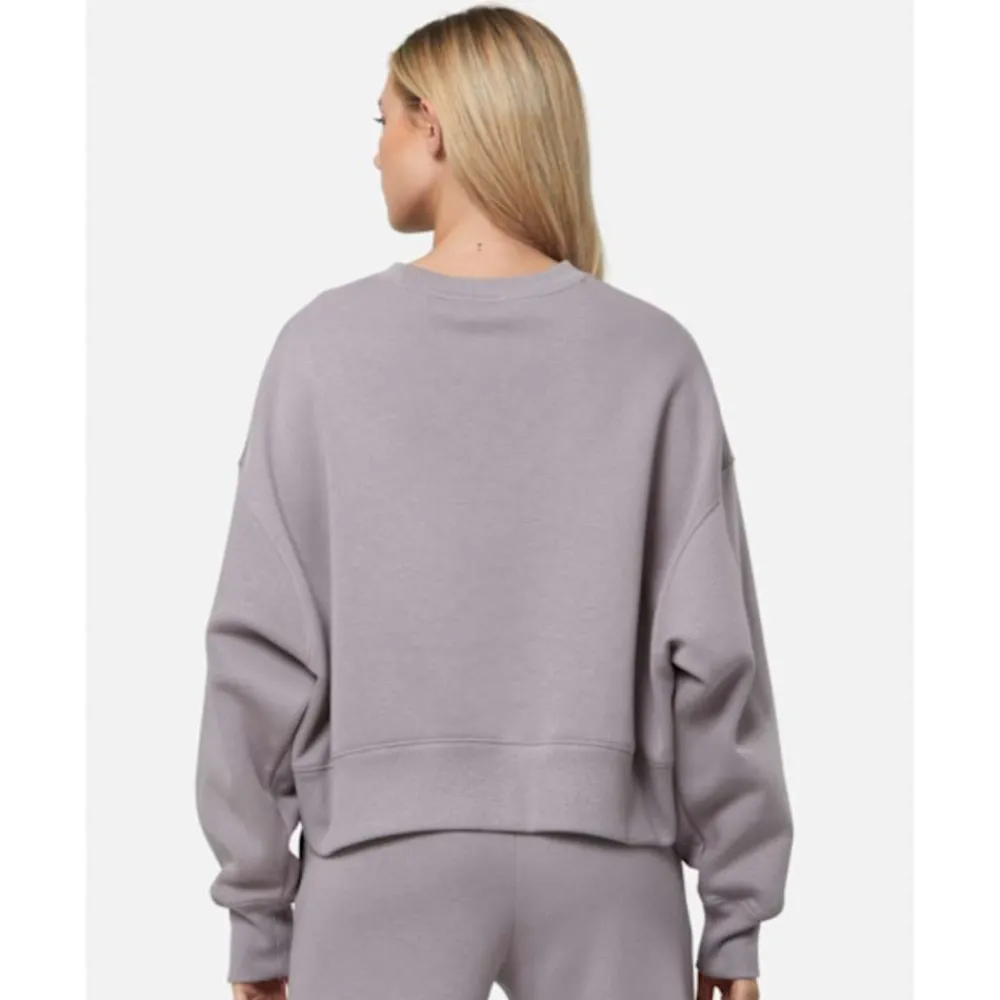 Outlet Nike Womens Phoenix Fleece Oversized Crew Neck Sweatshirt Purple