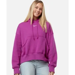 Online Nike Womens Phoenix Fleece Oversized Hoodie Purple