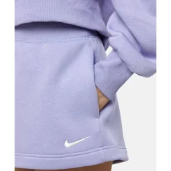 Outlet Nike Womens Phoenix Fleece Shorts Purple