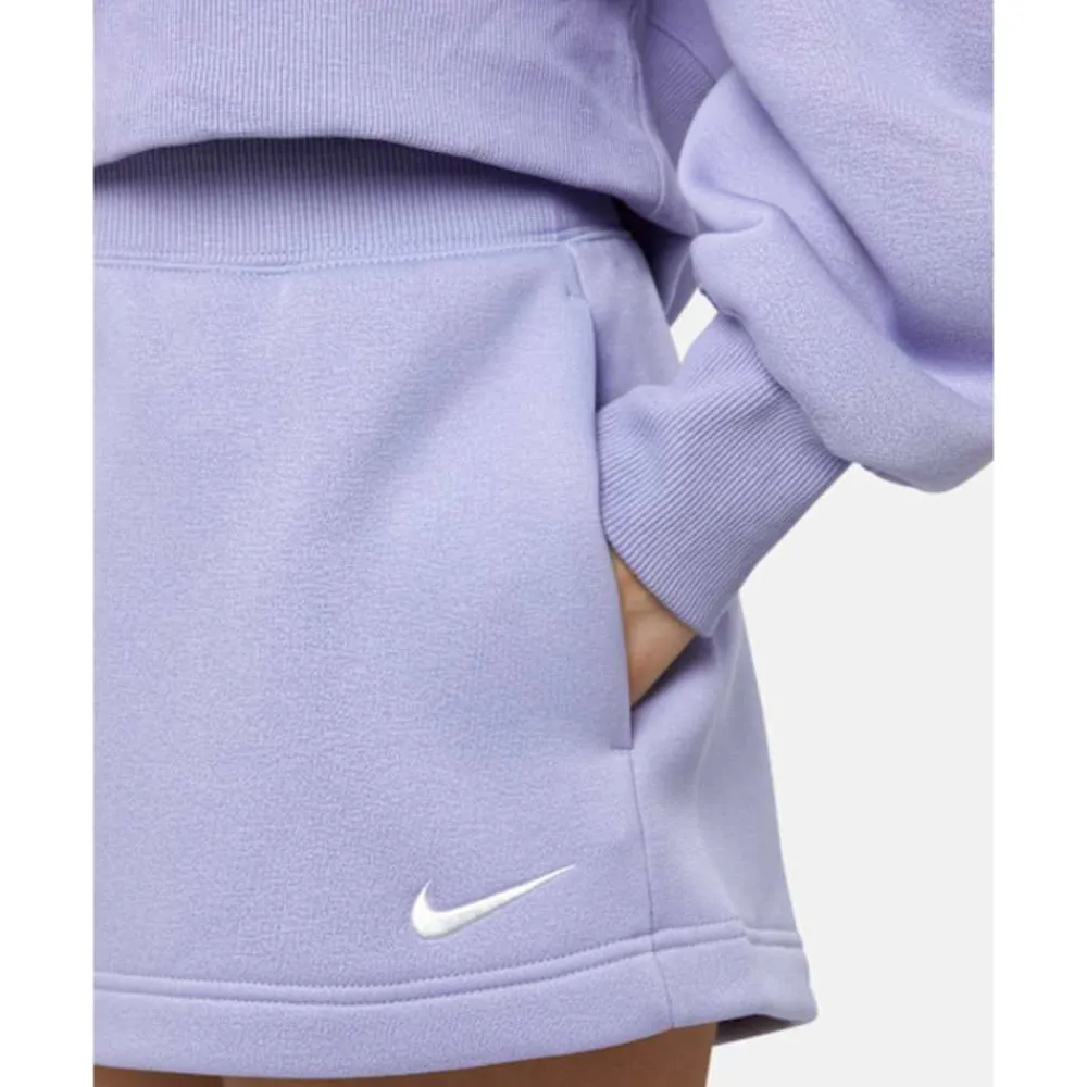 Outlet Nike Womens Phoenix Fleece Shorts Purple